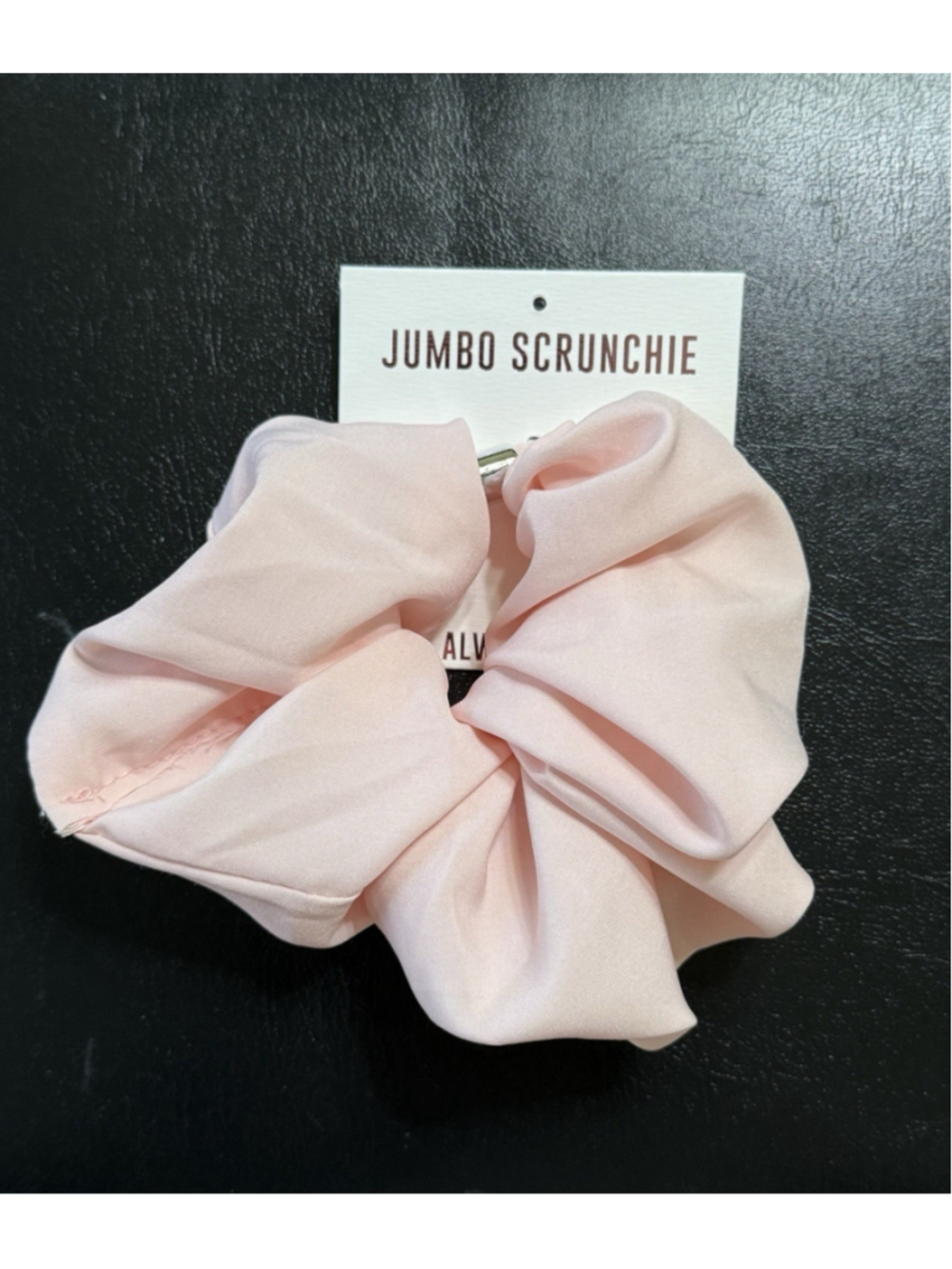 Always You Pink Large Scrunchie Hair Tie New